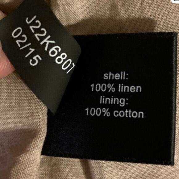 The Limited Linen Vest shell 100% linen lining: 100% cotton sz - Picture 7 of 8